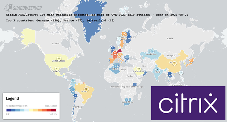 Mas de 640 servidores de Citrix NetScaler comprometidos con web shells a nivel global