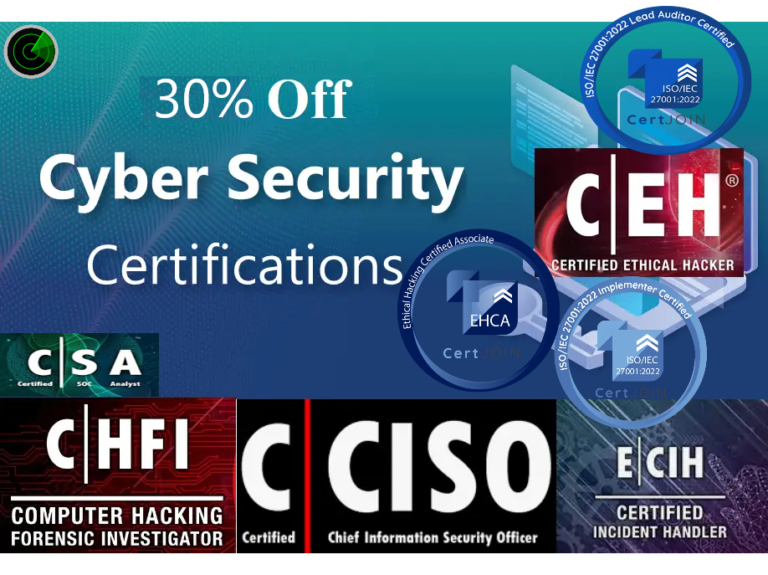 30% Dcto en certificaciones - Ciberseguridad en Linea